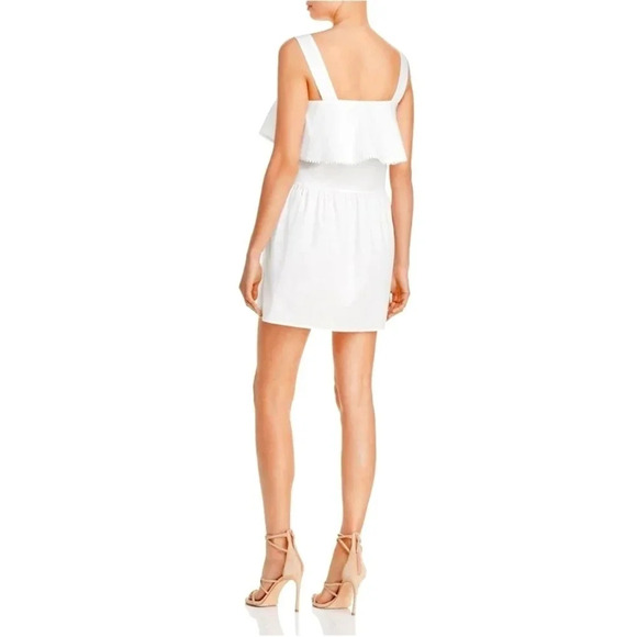 Rebecca Minkoff Palm Poplin Lace Trim Casual Dress - Picture 2 of 7